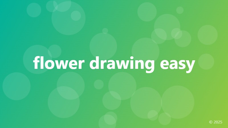 flower drawing easy
