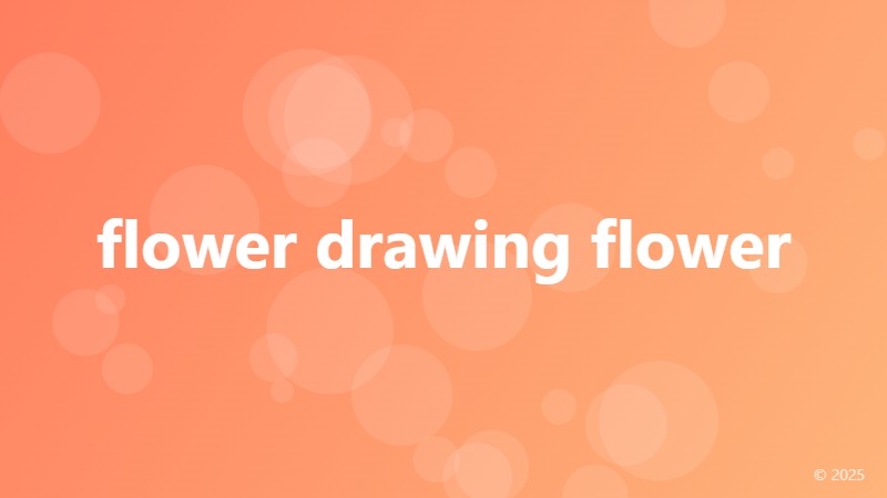 flower drawing flower