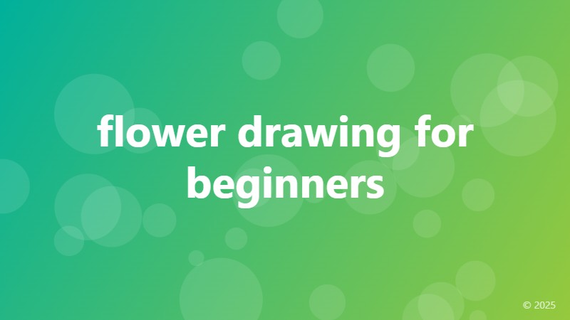 flower drawing for beginners