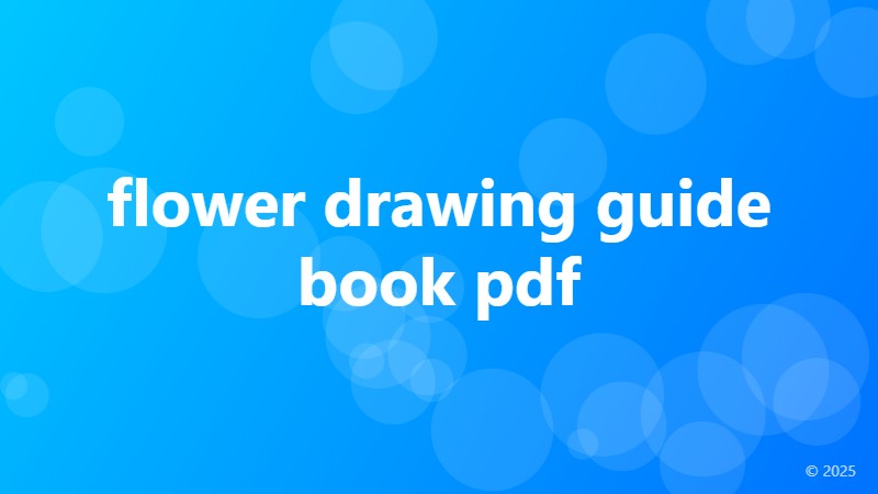 flower drawing guide book pdf