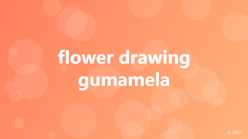 flower drawing gumamela