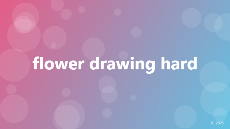 flower drawing hard