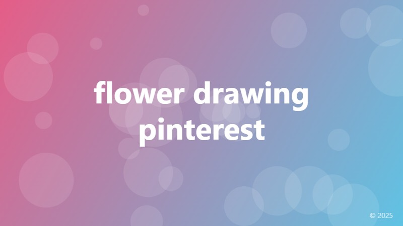 flower drawing pinterest