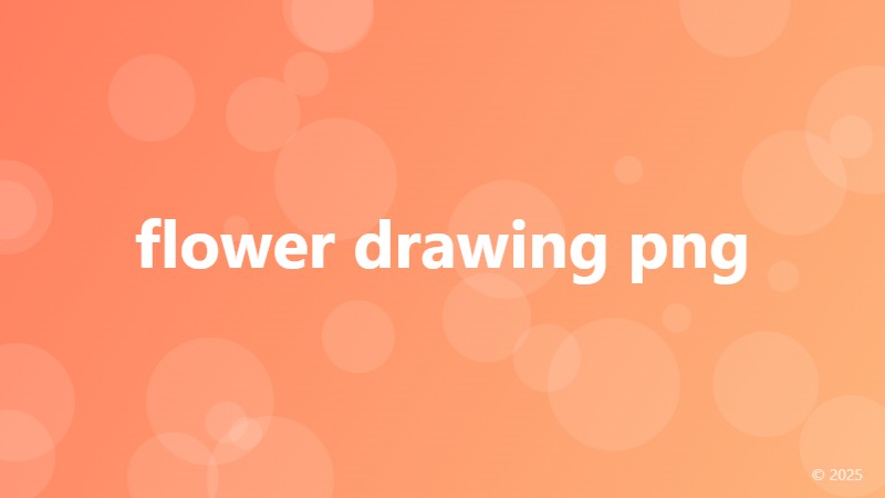 flower drawing png