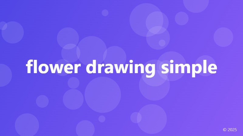 flower drawing simple