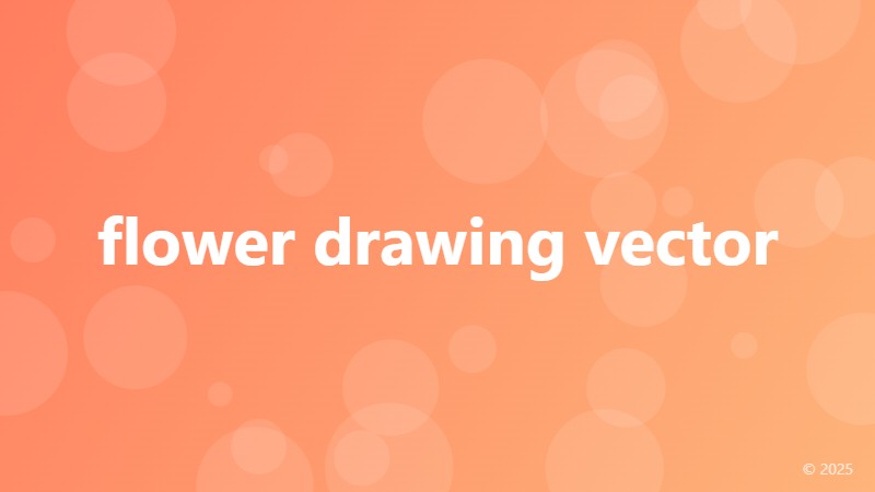 flower drawing vector