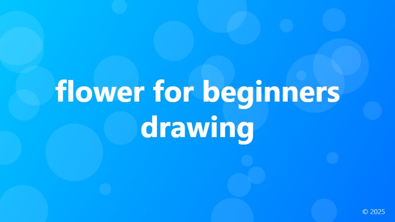 flower for beginners drawing