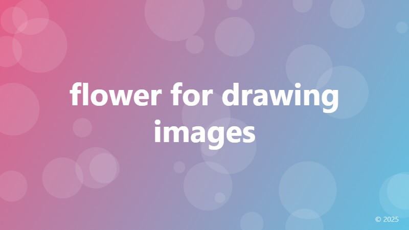 flower for drawing images