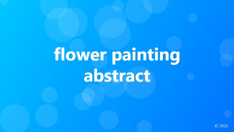 flower painting abstract
