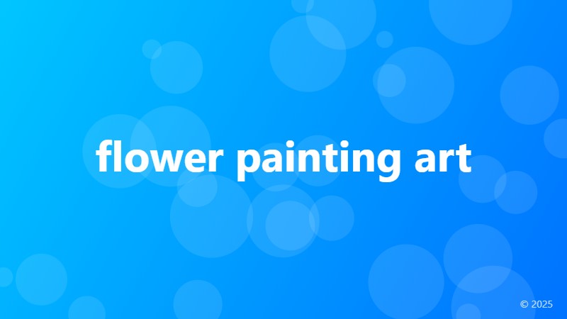flower painting art