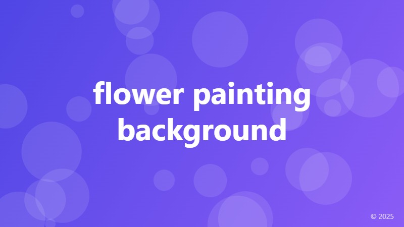 flower painting background