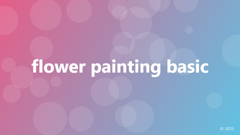flower painting basic
