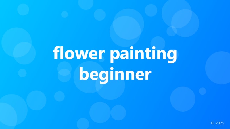 flower painting beginner