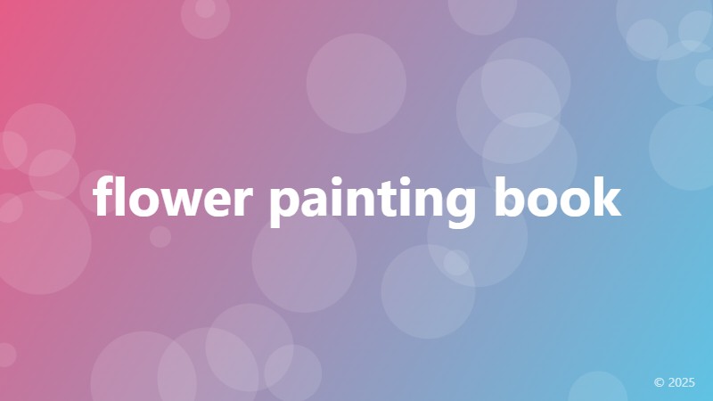 flower painting book