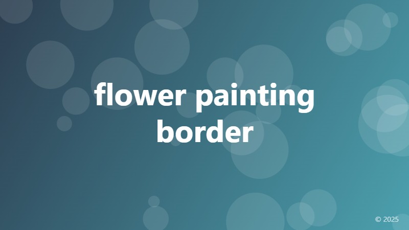 flower painting border