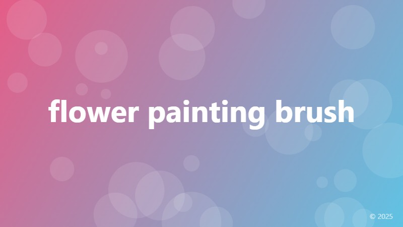 flower painting brush