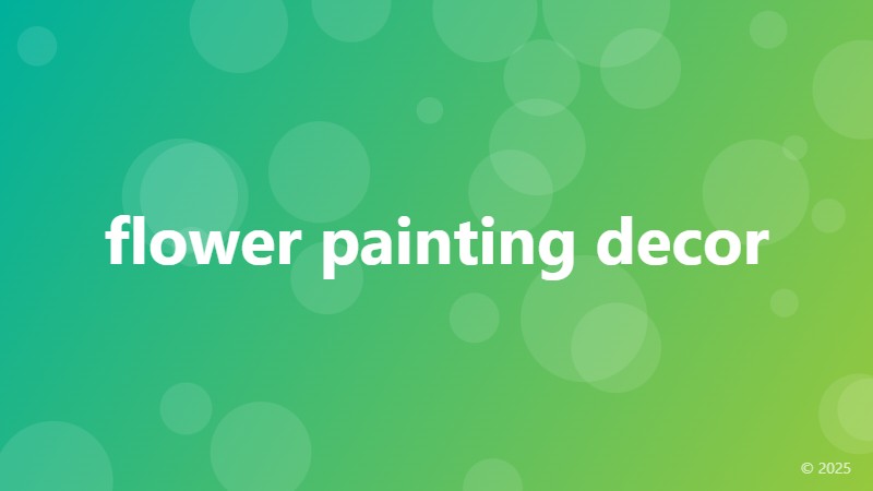 flower painting decor