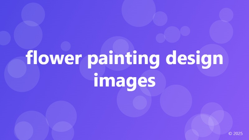flower painting design images