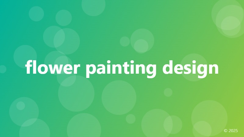 flower painting design