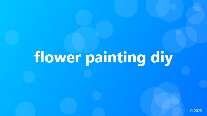 flower painting diy