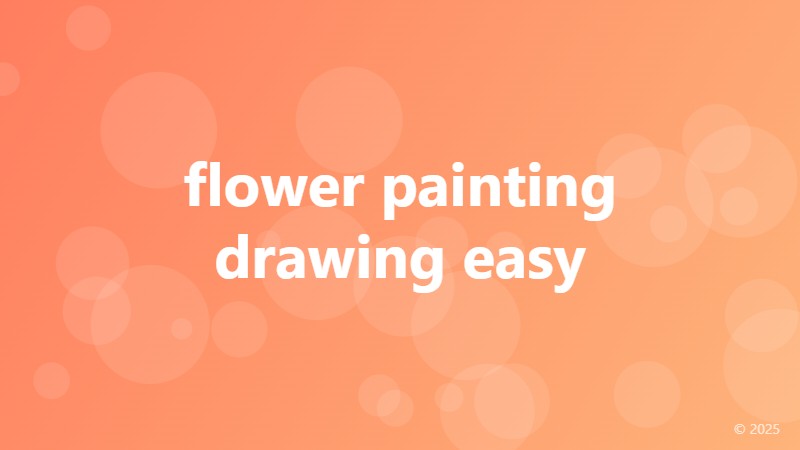 flower painting drawing easy