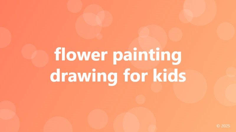 flower painting drawing for kids