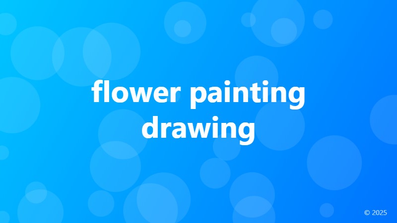 flower painting drawing