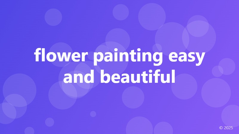 flower painting easy and beautiful