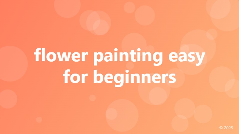 flower painting easy for beginners