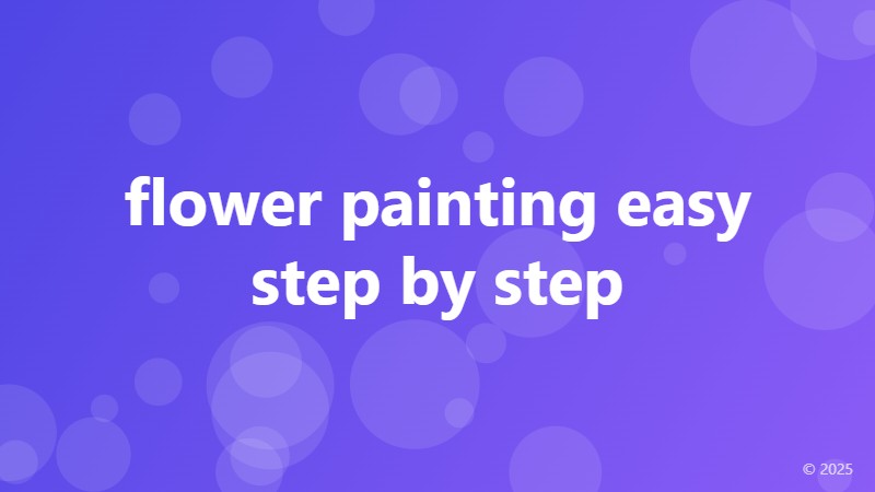 flower painting easy step by step