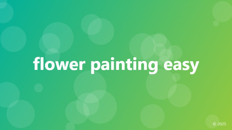 flower painting easy