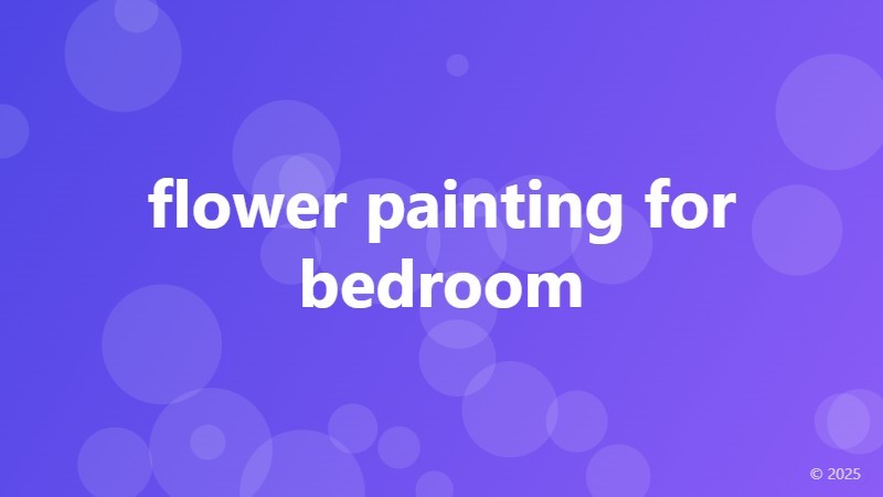 flower painting for bedroom