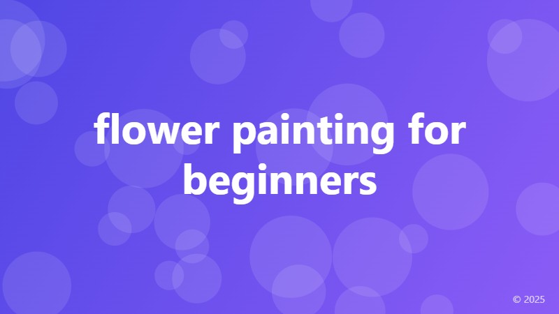 flower painting for beginners