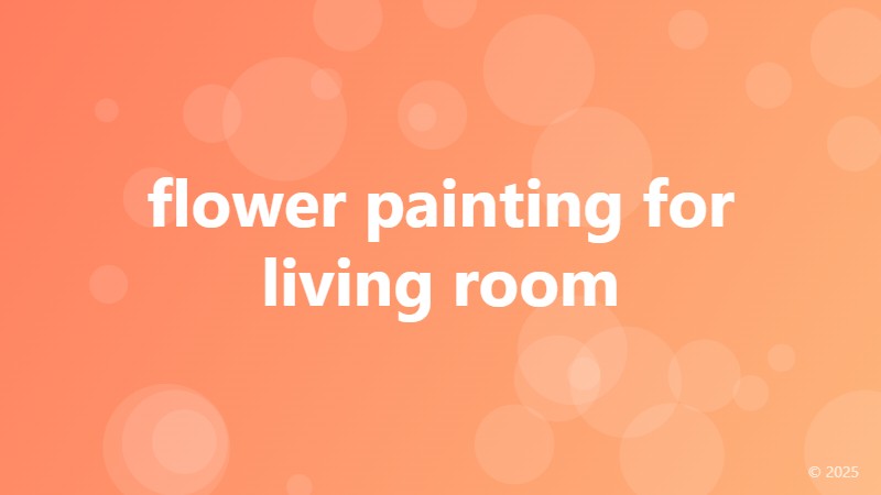 flower painting for living room