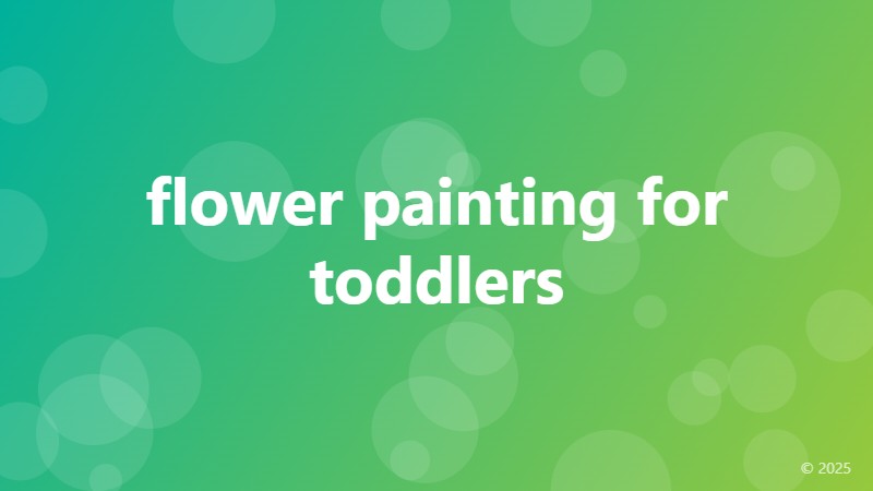 flower painting for toddlers
