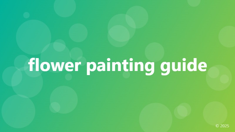 flower painting guide