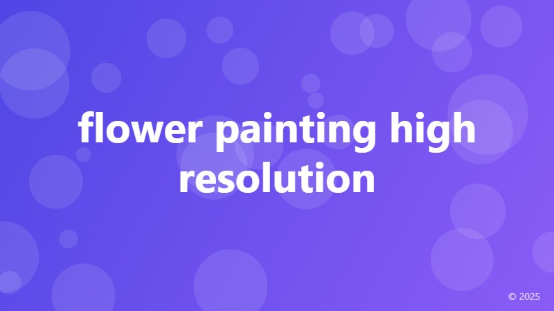 flower painting high resolution