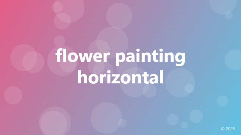 flower painting horizontal