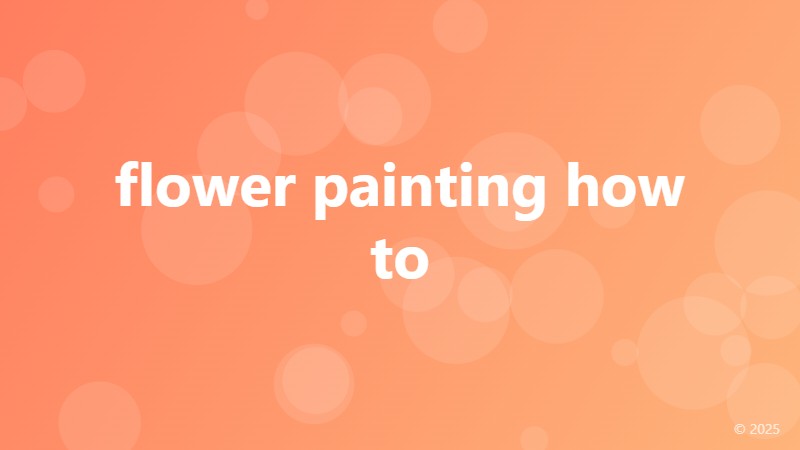 flower painting how to