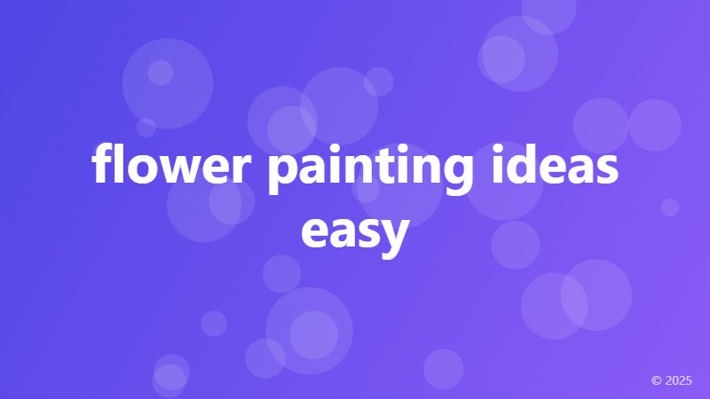 flower painting ideas easy