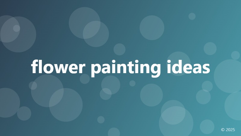 flower painting ideas