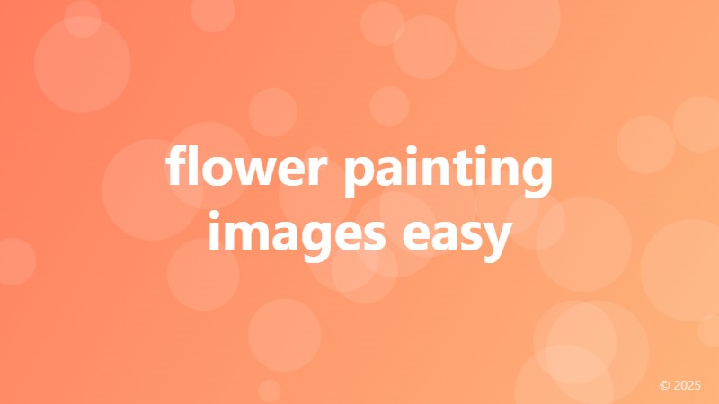flower painting images easy