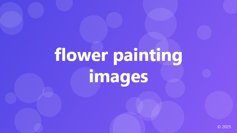 flower painting images