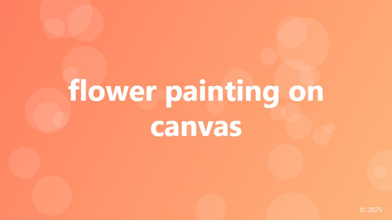 flower painting on canvas