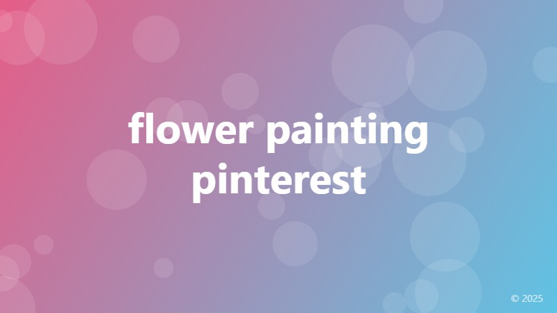 flower painting pinterest