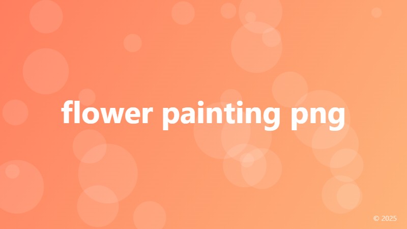 flower painting png