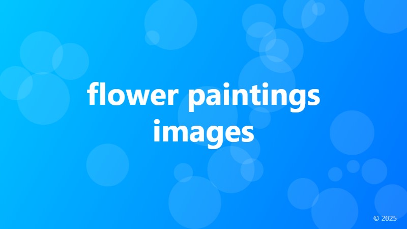 flower paintings images