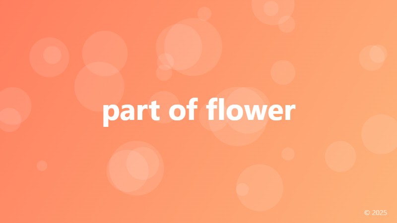 part of flower